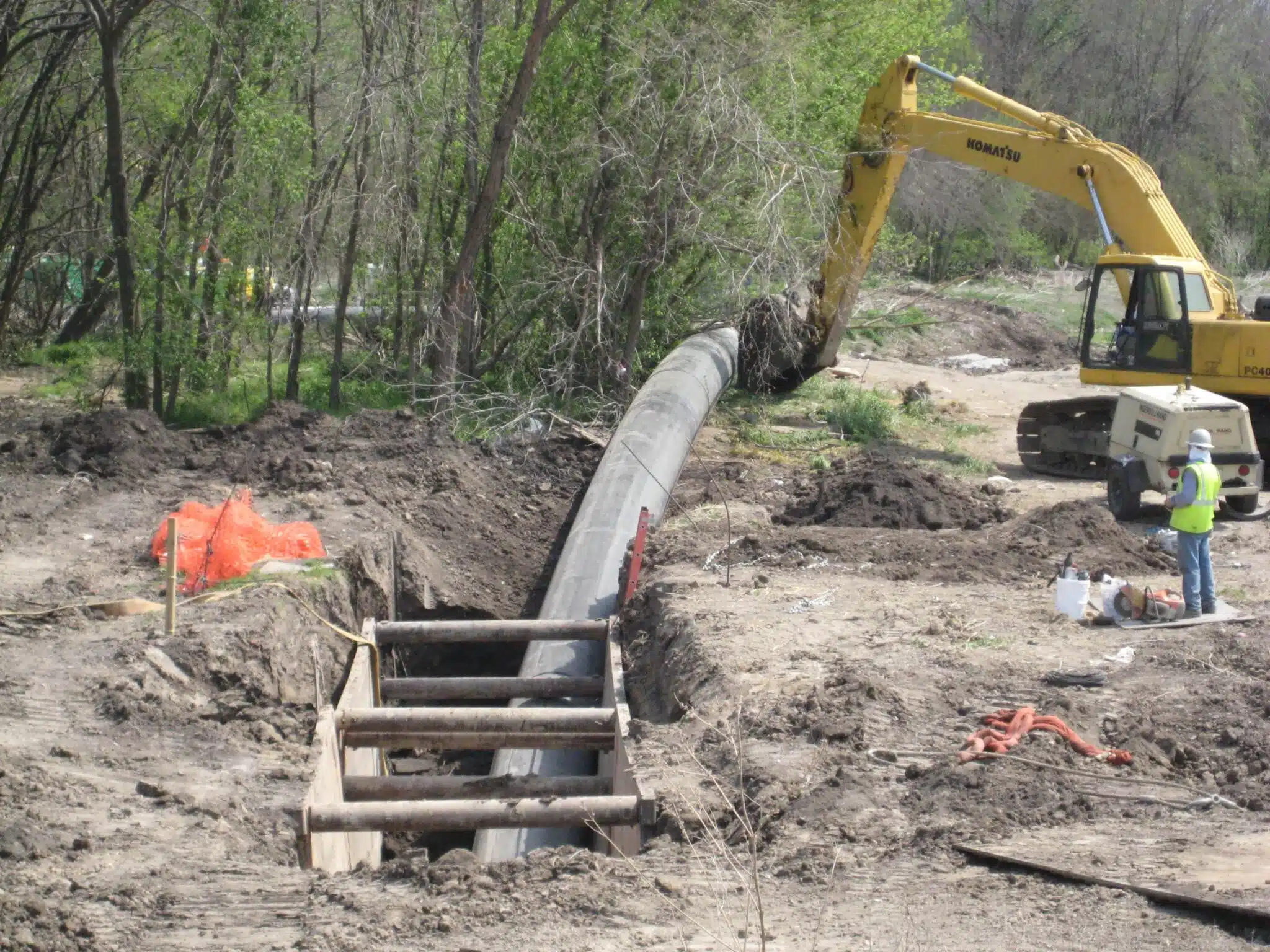slip lining, and pipe bursting, water gas sewer electric utility installations