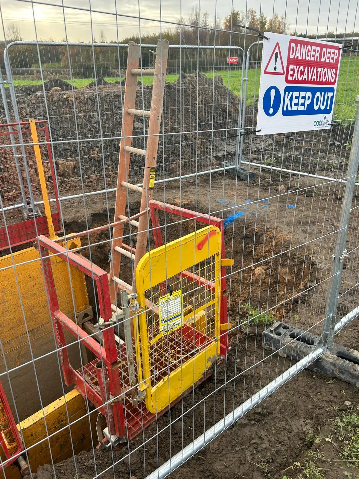 Civils appropriate trench setup