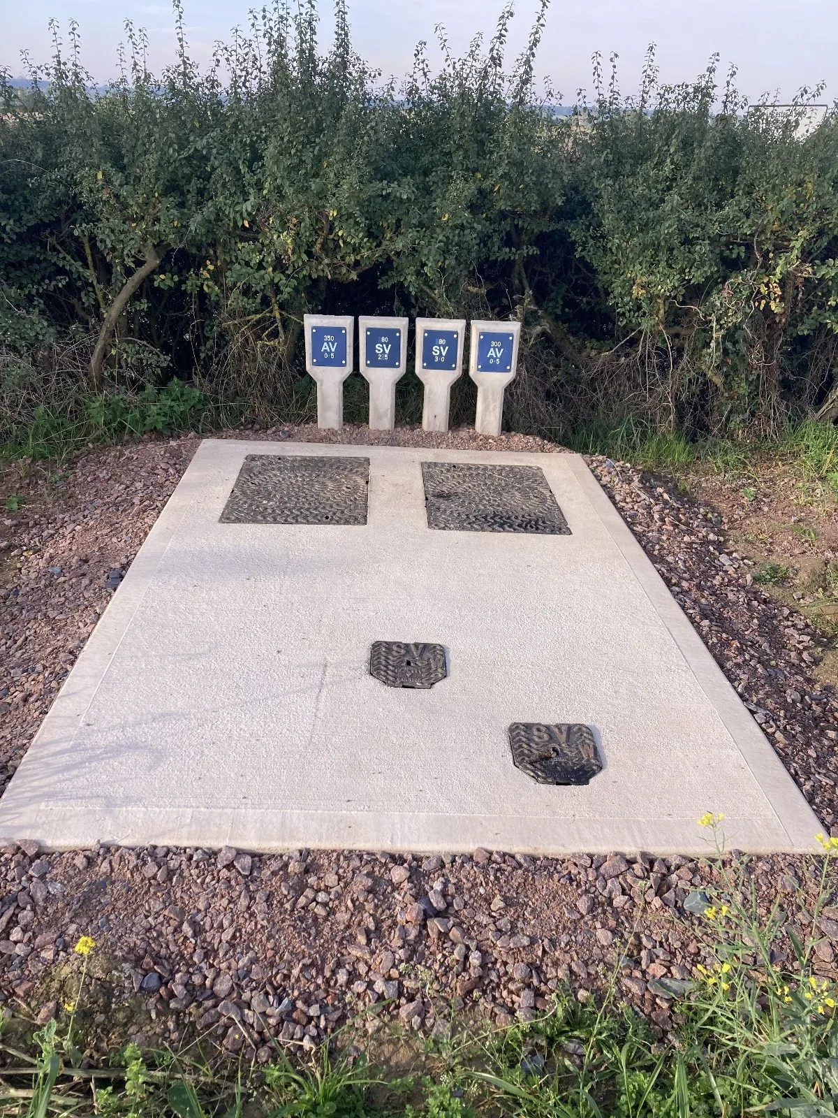 Civils complex valve setup