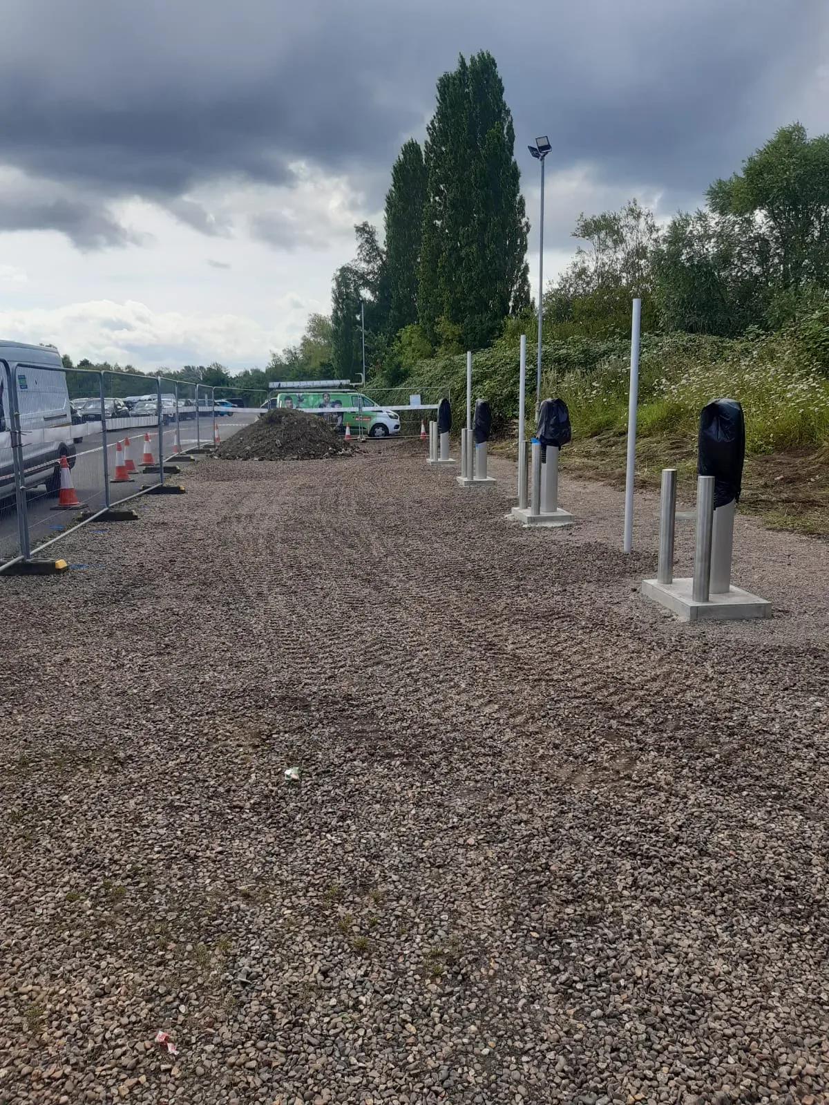 Civils electric charger install 2
