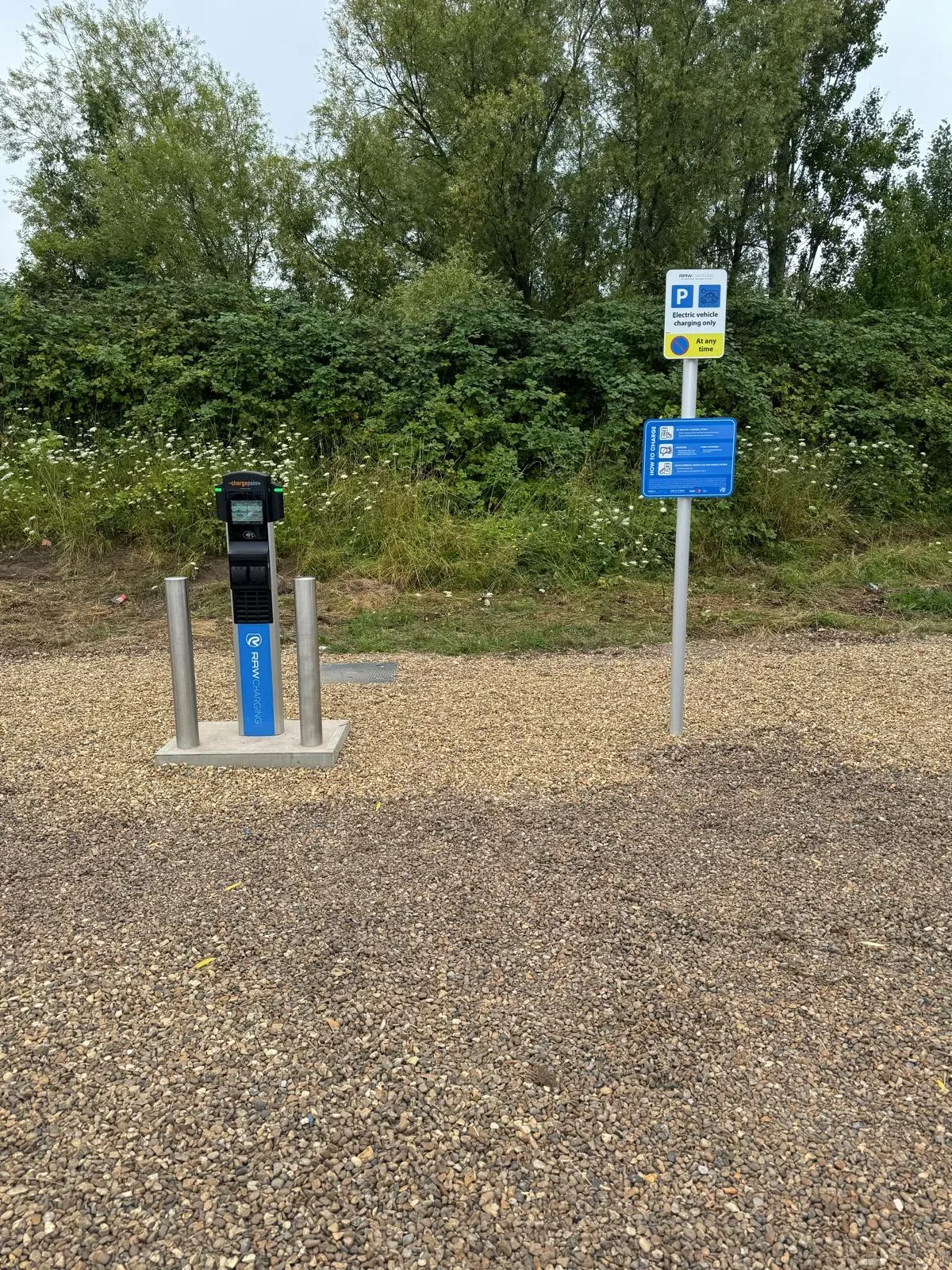 Civils electric charger install
