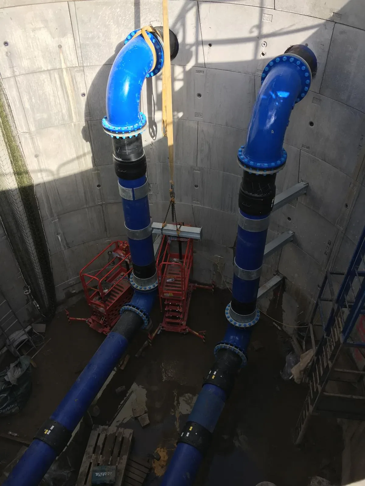 Civils large diameter complex pipe installation
