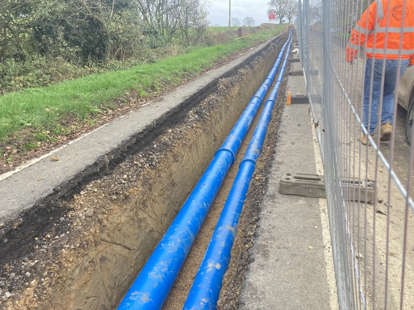 Civils pipe installs