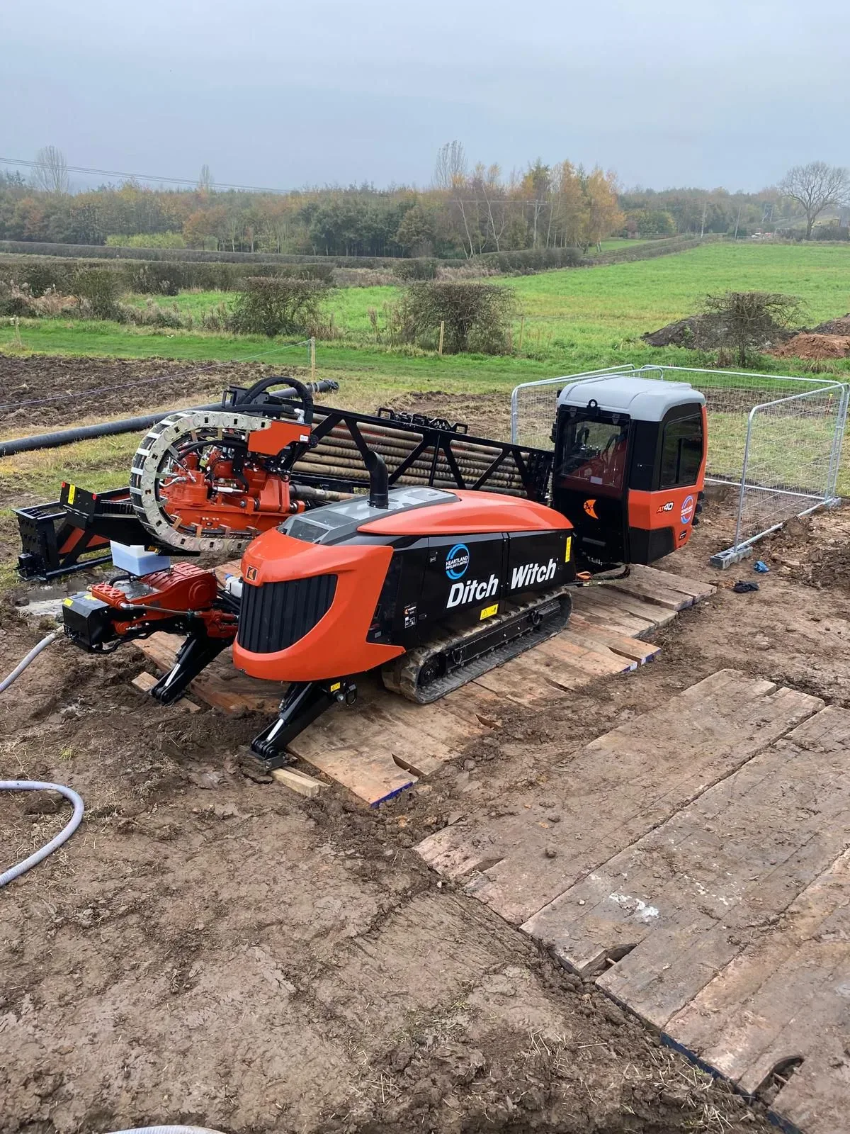 Heartland Pipelines directional drilling fleet working on utility projects across the UK