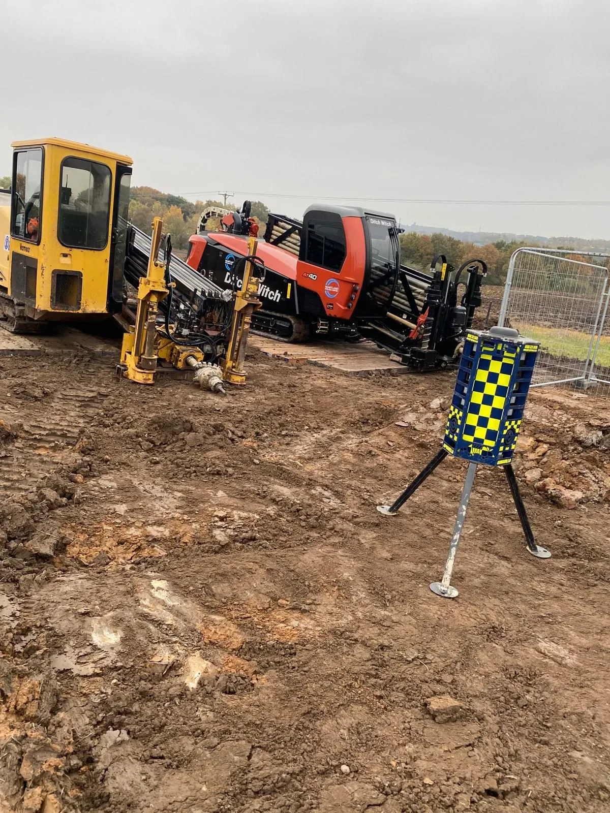 Drilling properly stored and security measures