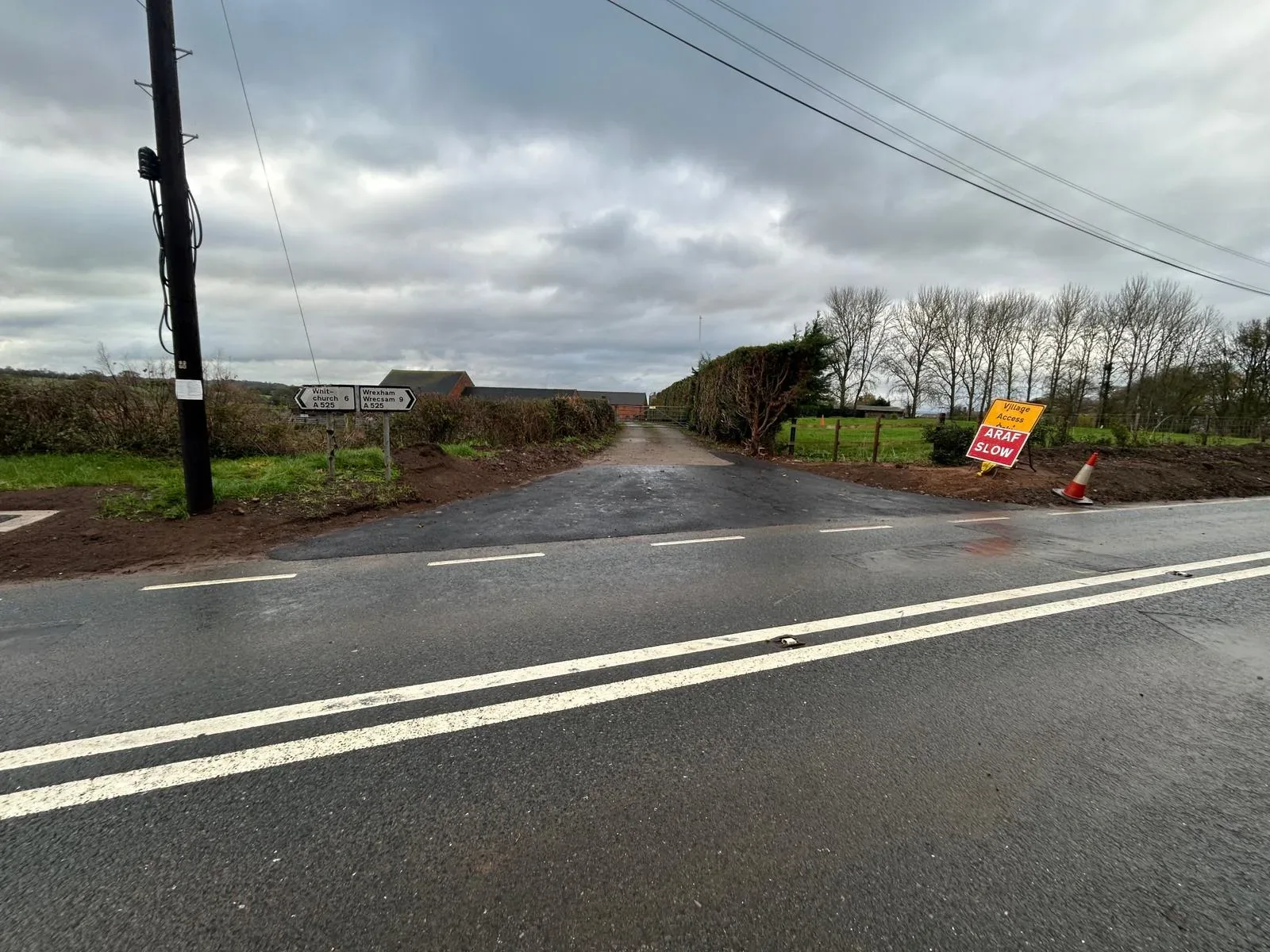 Reinstatement work neat roads after install
